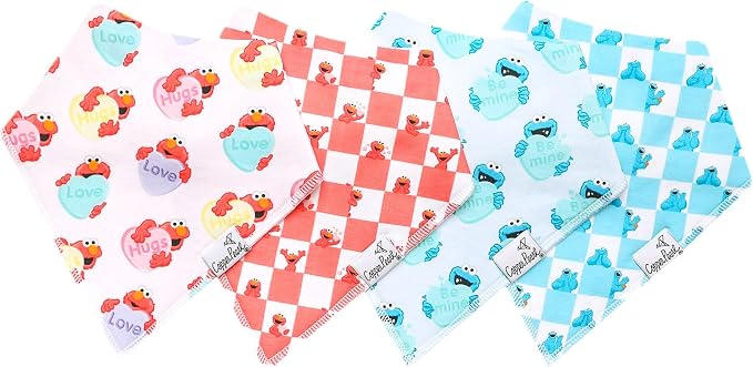 Copper Pearl Baby Bibs 4 Pack, Printed Bandana Drool Bibs - Image 2