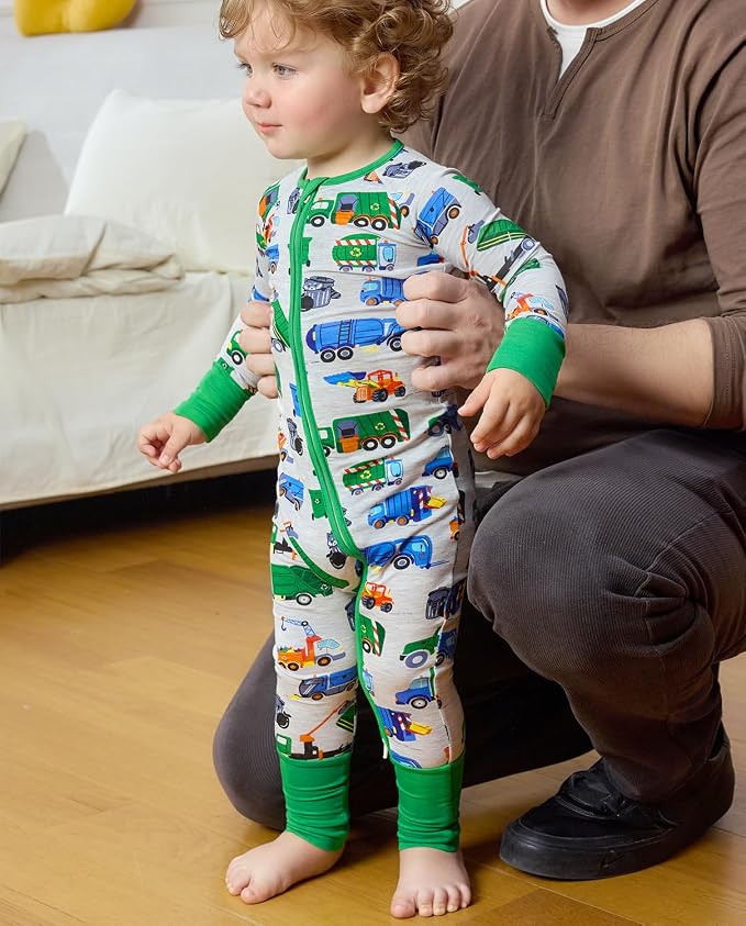 babee Reshinee Bamboo Viscose Baby Footie Pajama, Zipper Sleeper Boys Girls | - Image 8