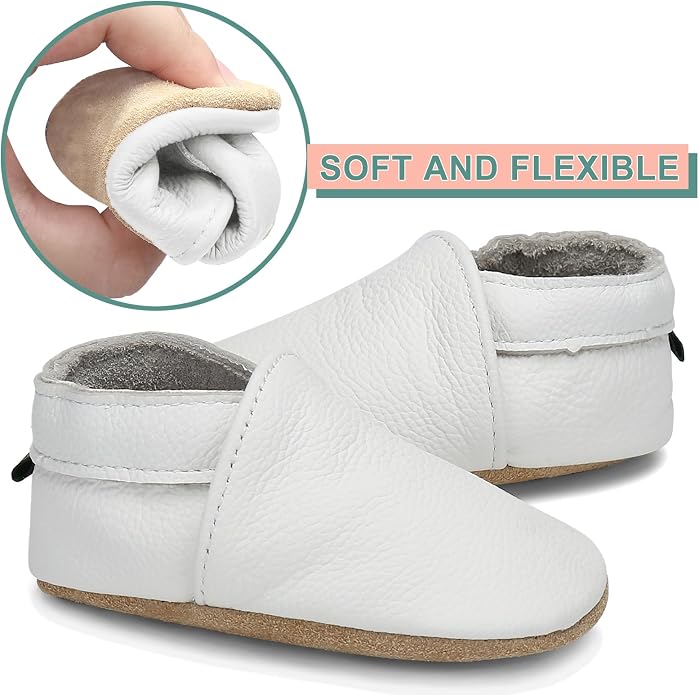 Genuine Leather Baby Booties Soft Sole Toddler Walking Shoes - Image 5