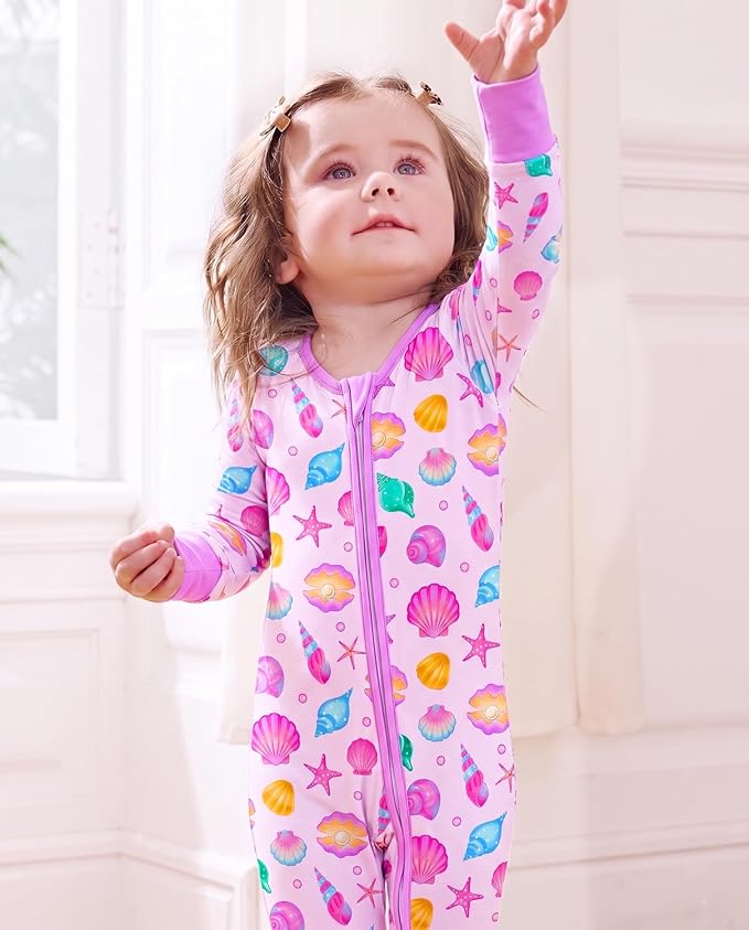 babee Reshinee Viscose derived from bamboo Baby Pajamas Convertible Footie - Image 7