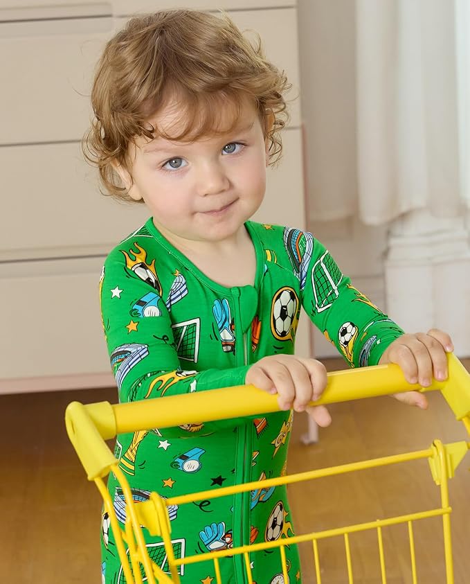 babee Reshinee Bamboo Viscose Baby Footie Pajama, Zipper Sleeper Boys Girls - Image 7