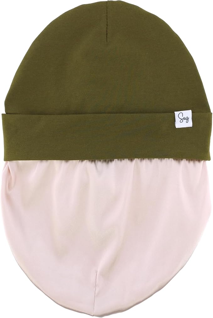 Jersey Beanie Hat for Newborn Baby Boys Girls Silky Satin Lined Hats Bonnet - Image 6