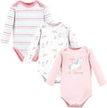 Hudson Baby Baby Girls' Cotton Long-sleeve Bodysuits 3-pack by HudsonBaby