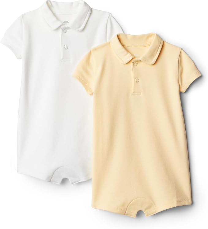 Amazon Essentials x Sofia Grainge Baby Boys' Short Sleeve Cotton Romper by AmazonEssentials