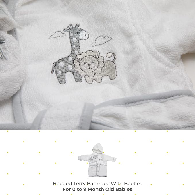 Spasilk 100% Cotton Hooded Terry Bathrobe - Image 2