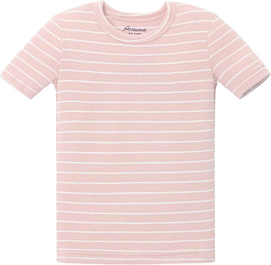 AVAUMA Stripe Pattern Baby Boys Girls Pajama Set Kids Toddler Snug fit Ribbed - Image 4