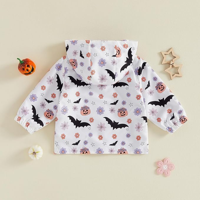 Toddler Baby Girl Windbreaker Jacket Zip Up Hoodie Long Sleeve Sweatshirt - Image 6