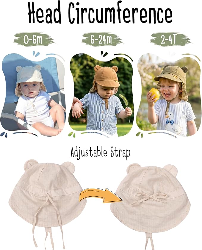 FURTALK Baby Sun Hat UPF 50+ Toddler Hat - Image 6