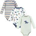 Hudson Baby baby-boys Cotton Long-sleeve Bodysuits 3-pack by HudsonBaby