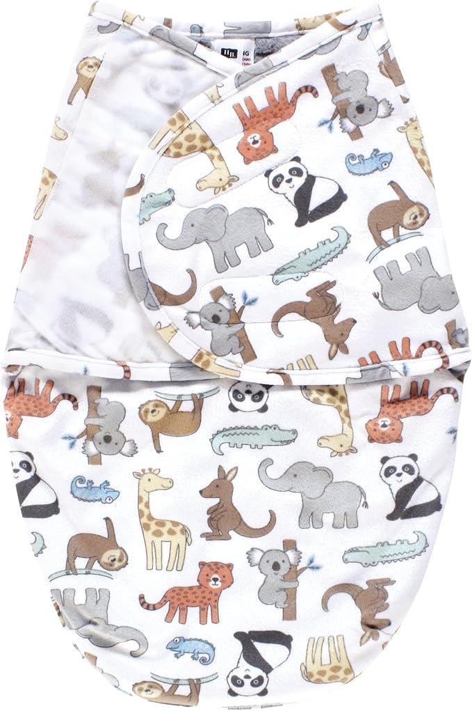 Hudson Baby Unisex Baby Plush Faux Fur Swaddle Wrap by HudsonBaby