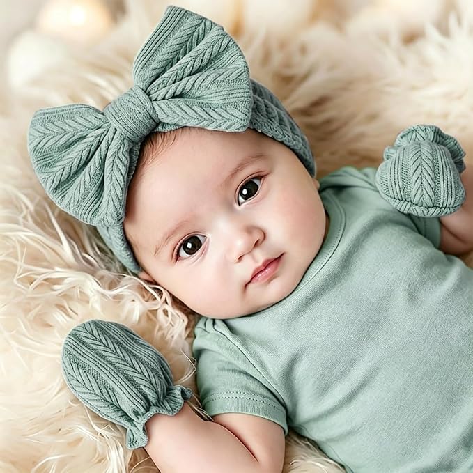 BQUBO Baby Mittens No Scratch Cotton Newborn Infant Glove Soft Skin-friendly - Image 2