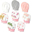 8 Pairs Baby Mittens No Scratch, Cotton Newborn Gloves Infant Mittens by Stadupimry