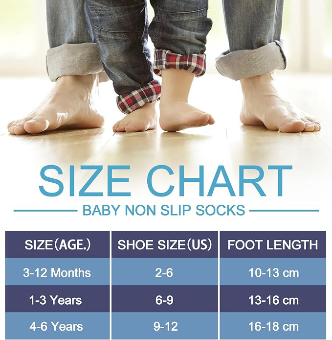 SDBING Baby Boys Girls Grips Socks Infant Toddlers Kids Non Slip Warm Thick - Image 6