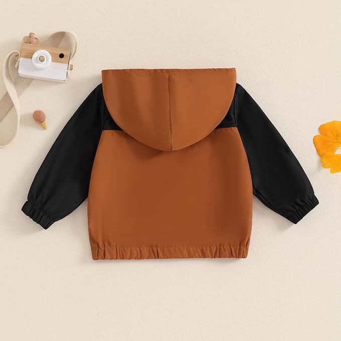 Toddler Baby Girl Windbreaker Jacket Zip Up Hoodie Long Sleeve Sweatshirt - Image 4