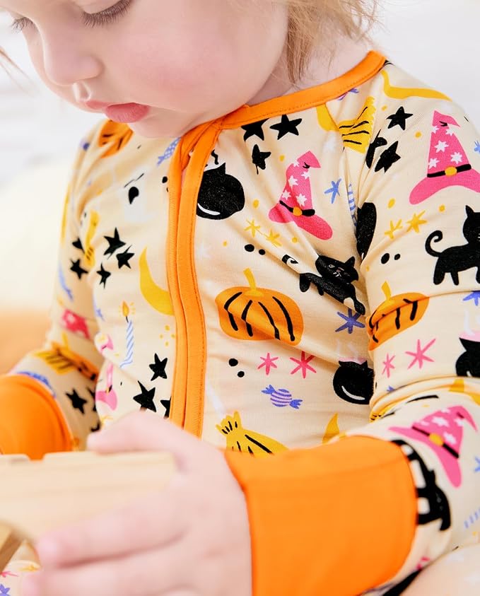 babee Reshinee Viscose Derived from Bamboo Baby Footie Pajamas Convertible - Image 5