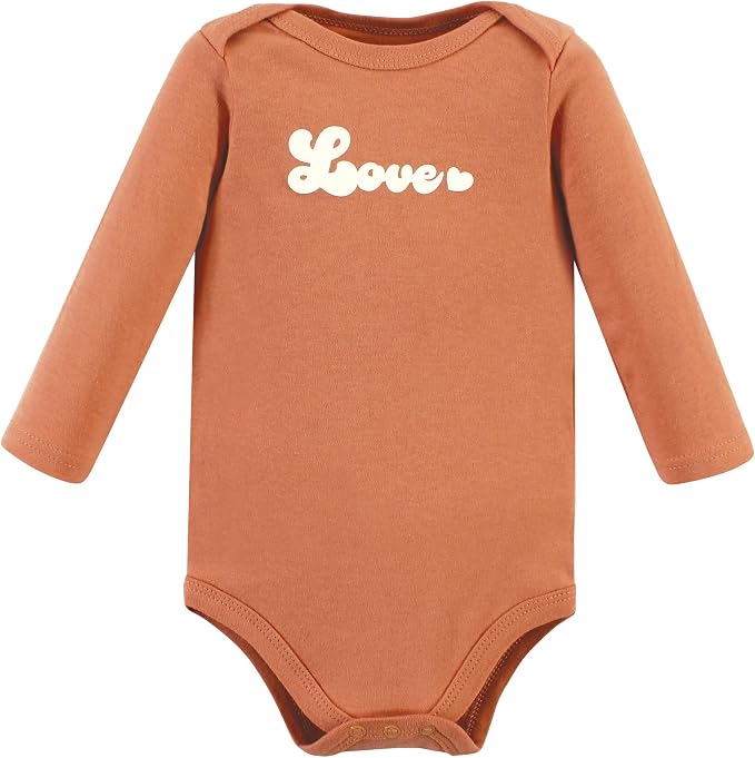 Hudson Baby Baby Girls' Cotton Long-sleeve Bodysuits 3-pack - Image 5