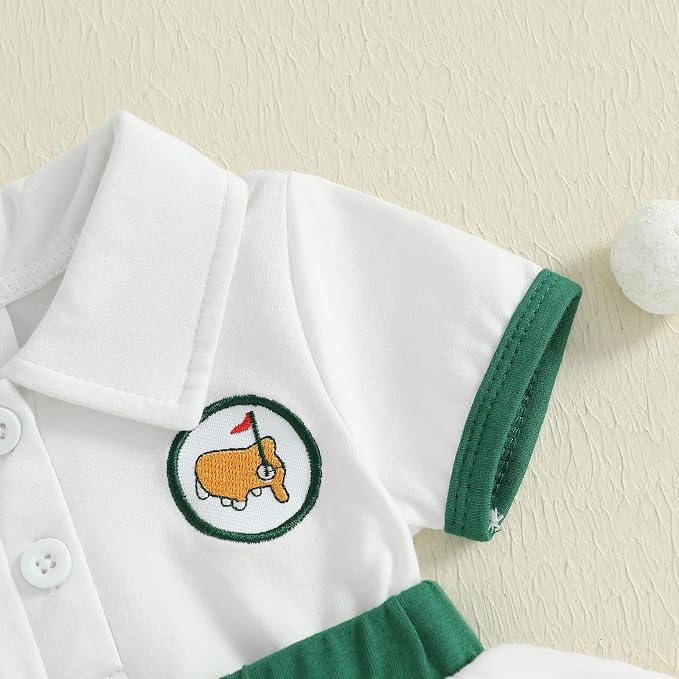 Toddler Baby Girl Golf Outfit Short Sleeve Romper Dress Onesie Infant Newborn - Image 5