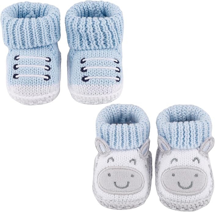 Newborn Knit Booties Soft Baby Sock Boots by DUONITITI