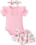HONGTEYA Baby Girl Clothes Set Newborn Infant Summer Outfits by HONGTEYA