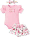 HONGTEYA Baby Girl Clothes Set Newborn Infant Summer Outfits by HONGTEYA