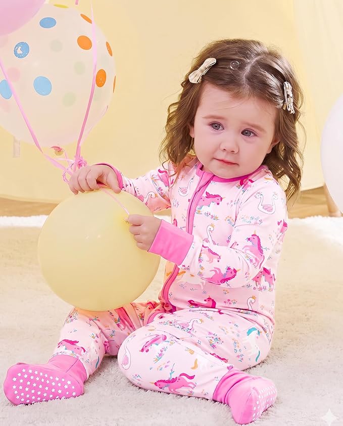 babee Reshinee Viscose Derived from Bamboo Baby Footie Pajamas Convertible - Image 5