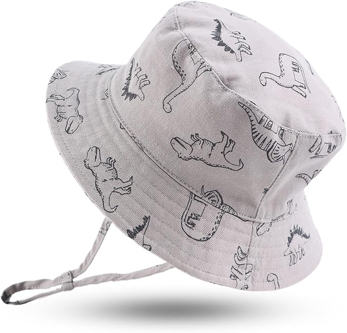JANGANNSA Dinosaur Baby Boys Sun Hat Cotton Toddler Girls Bucket Hats Summer by JANGANNSA