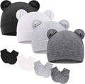 BQUBO Newborn Baby Hats Mittens Set Hospital Hat Beanie Infant Caps Baby Gloves by DRESHOW