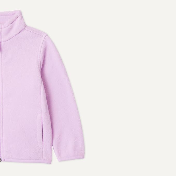 Amazon Essentials Unisex Kids' Polar Fleece Full-Zip Mock Jacket - Image 2