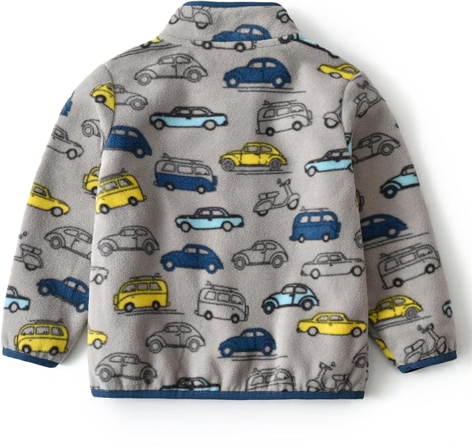 Toddler Boys Girls Fleece Jacket Lightweight Fall Spring 2-12 Years - Image 3