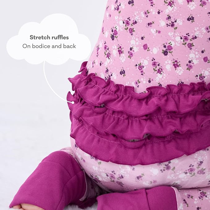 pureborn Baby Sleeper Viscose from Bamboo Zipper Footies 0-24 Months - Image 6