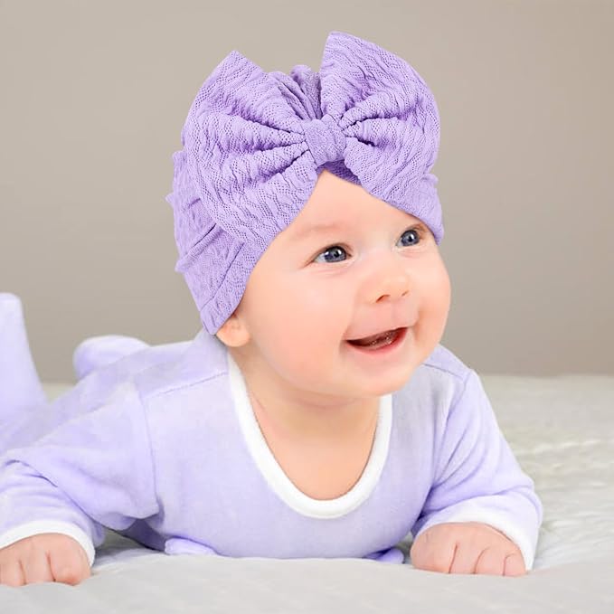 Cinaci 4 Pieces Baby Girls Turban Hats - Image 6