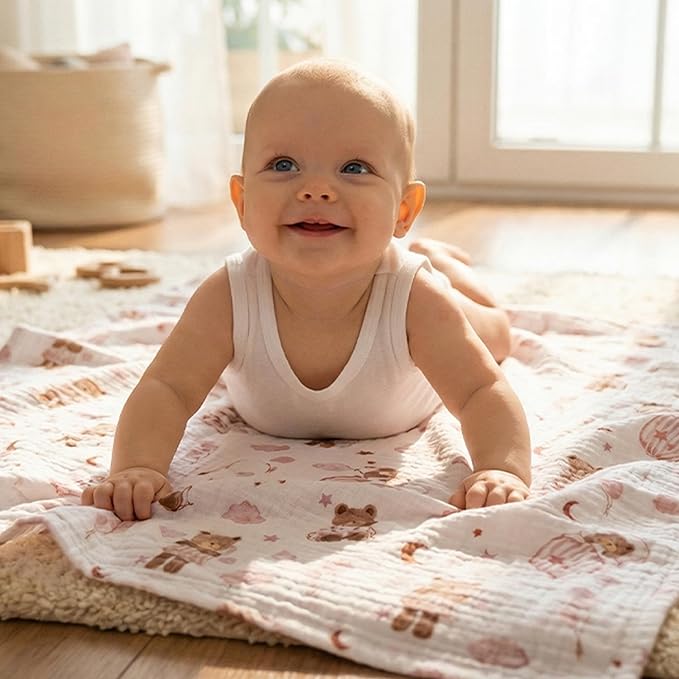 GLLQUEN BABY Muslin Swaddle Blankets - Image 3