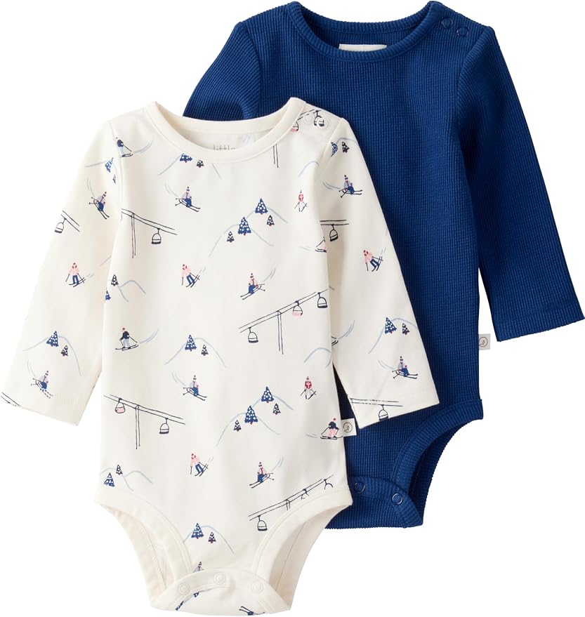 little planet by carter's Baby 2-Pack Organic Cotton Long-Sleeve Bodysuits by LittlePlanet