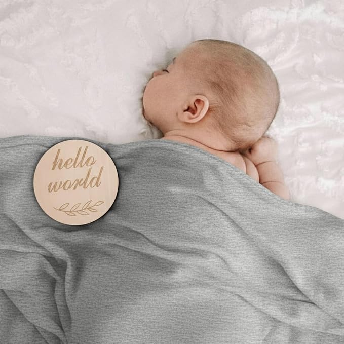 DRESHOW BQUBO Cotton Baby Swaddle Hat Set Newborn Infant Receiving Blankets - Image 3