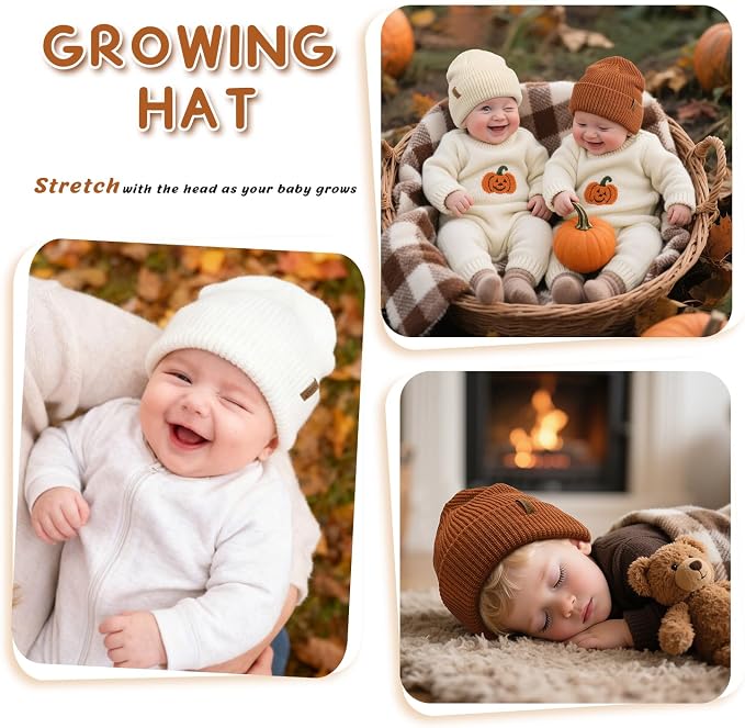 DANMY Infant Toddler Beanie Kint Hat Baby Boys Girls Beanies Kids Winter Hats - Image 7