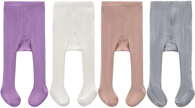 CECORC Baby Girls Tights Toddler Cable Knit Leggings Thick Cotton Infant Stockings Pantyhose 1-10T