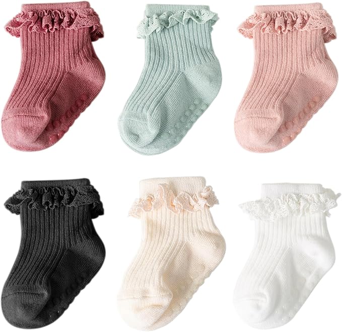 DRESHOW BQUBO Baby Girls Toddler Anti Slip Socks by DRESHOW