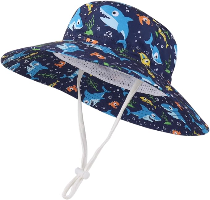 LANGZHEN Sun Protection Hat for Kids Toddler Boys Girls Wide Brim Summer by LANGZHEN