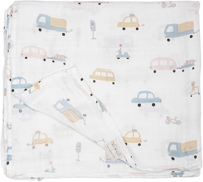 Ali+Oli Muslin Swaddle Blanket for Baby Large 47" x 47" Soft Rayon Made from by AliOli