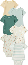 Amazon Essentials Unisex Babies' Short-Sleeve Bodysuits by AmazonEssentials