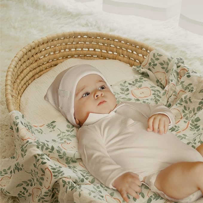 GLLQUEN BABY Muslin Swaddle Blankets 4Pk Receiving Blanket Large 35" x 40" | - Image 9