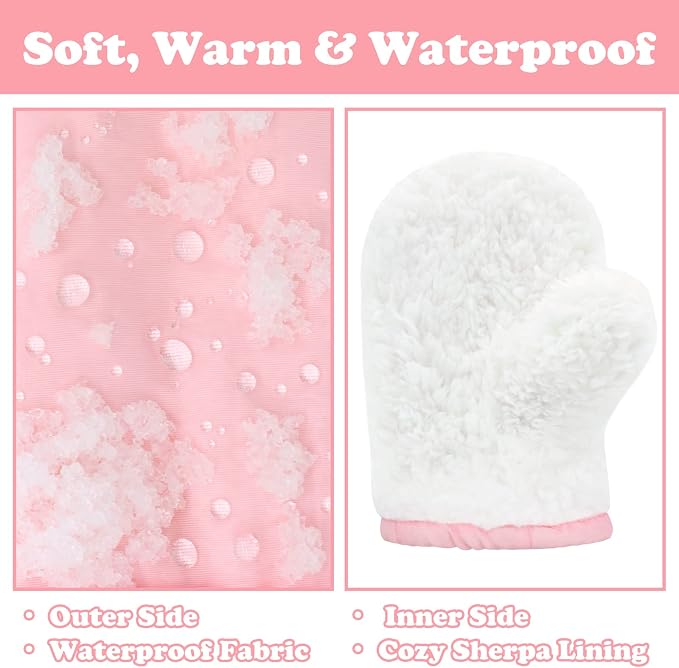 Sarfel Toddler Mittens Waterproof Toddler Gloves Baby Winter Mittens Toddler - Image 5