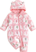 Jecson Baby Snowsuit Newborn Bear Hooded Fleece Outfit Baby Clothes 0M-12M by WarmthLoveinStitches
