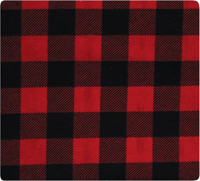 Hudson Baby Unisex Baby Cotton Flannel Receiving Blankets Bundle, Buffalo Plaid - Image 4