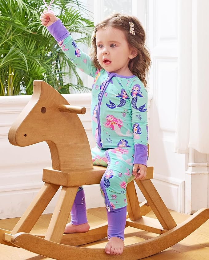 babee Reshinee Viscose Derived from Bamboo Baby Footie Pajamas Convertible - Image 5