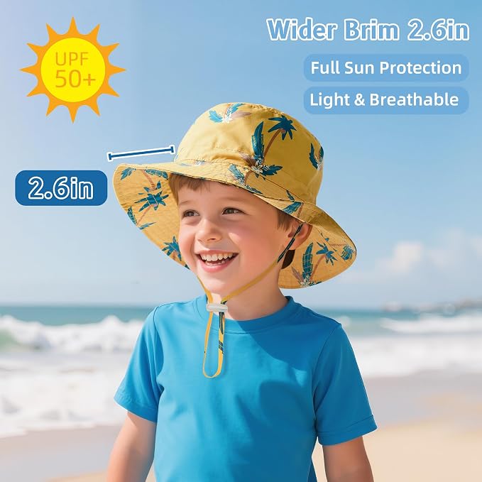 Komorebi Toddler Sun Hat UPF 50+ Kids Beach Bucket Hats Boys Girls 0-8Y | Cute - Image 2