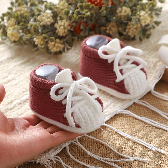 Baby Booties Newborn Baby First Shoes | Cozy Warm Knit Soft Booties - Image 2