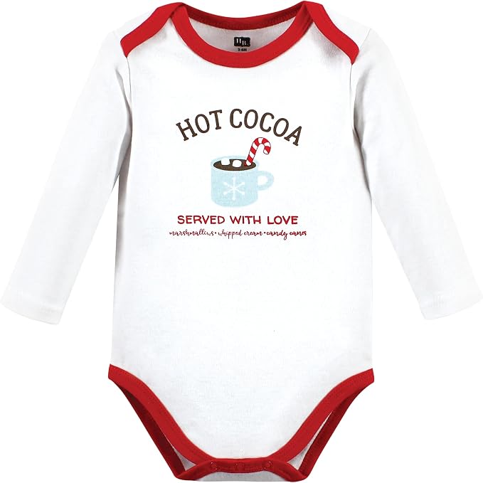 Hudson Baby Baby Girls' Cotton Long-sleeve Bodysuits 3-pack - Image 3