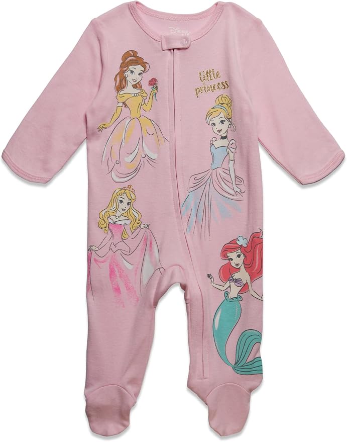 Disney Baby Girls' 2-Pack Footed Sleep N' Play Newborn to Infant - Image 2