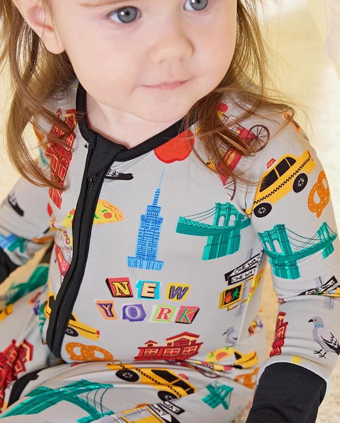 babee Reshinee Bamboo Viscose Baby Footie Pajama, Zipper Sleeper Boys Girls | - Image 7